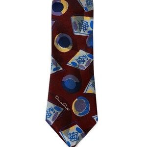 Oscar De La Renta Abstract Studio Tie